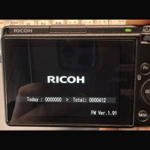 Ricoh GR3; shutter count : 412 only