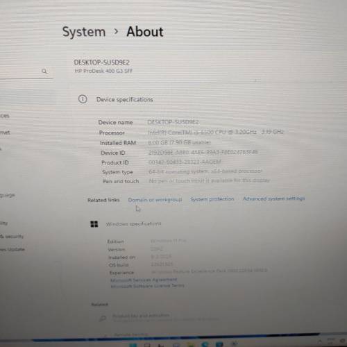 HP PRODESK G3 SFF (i5 6500)