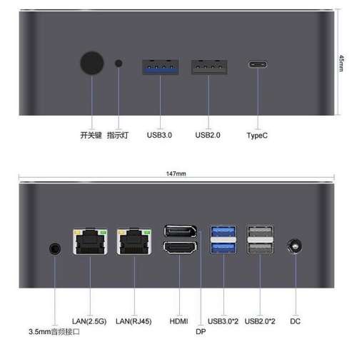 13代 i7 1370p es 工程版 14核20線 Win11 迷你電腦 mini pc  32gb ram 512 ssd wif...