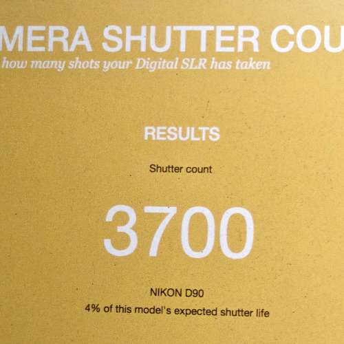 Nikon D90 SC：3XXX