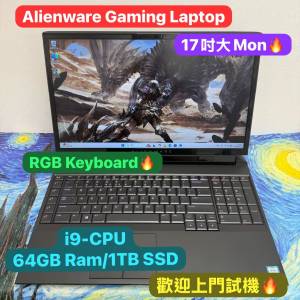 (頂級電競機) 最強電競機Alienware 外星人/i9-9900K/16,32,64GB Ram/512GB,1TB SSD...