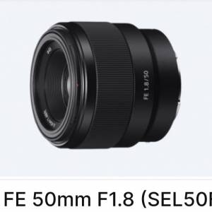 全新 Sony FE 50mm f1.8 (SEL50F18F Full Frame 全片幅 標準定焦鏡頭) - 全新水貨