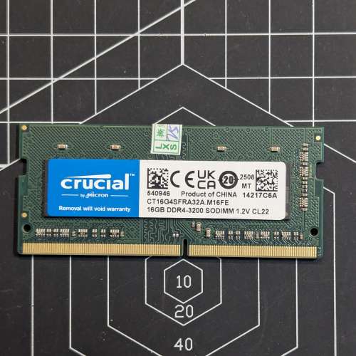 Crucial 16GB 3200MHz DDR4 SODIMM