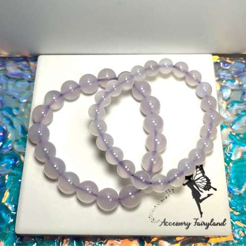 清貨特價-紫玉髓手鏈 Purple Chalcedony Bracelet