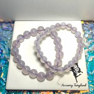 清貨特價-紫玉髓手鏈 Purple Chalcedony Bracelet