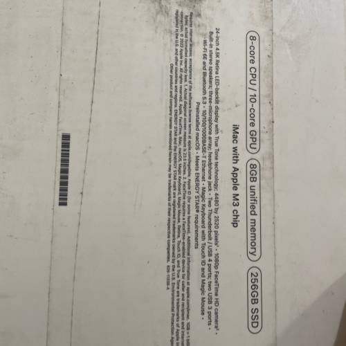 iMac with apple M3 chip