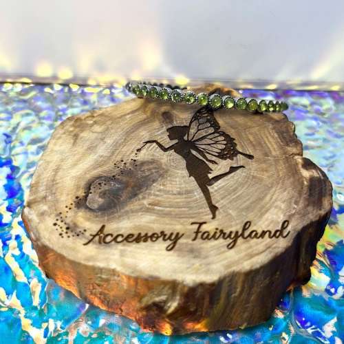 (不設面交)灰月亮石+橄欖石設計款手鐲 Moonstone X Olivine Bracelet