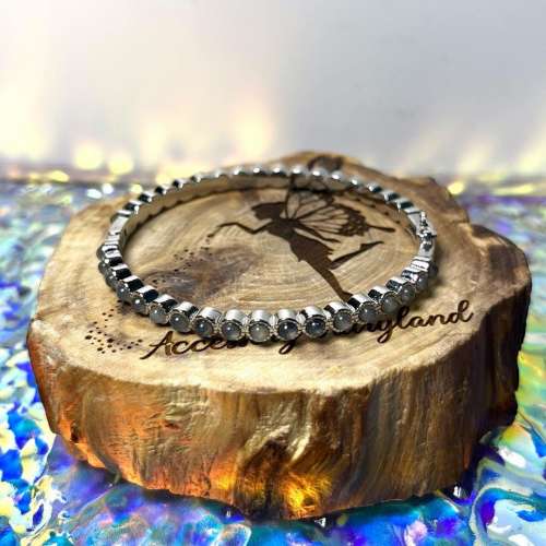 (不設面交)灰月亮石+橄欖石設計款手鐲 Moonstone X Olivine Bracelet