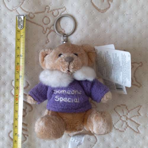 二手Russ Berrie Bears Toy 毛公仔 玩具 小型毛公仔 With Love Bears 鎖匙扣 鑰匙 ...