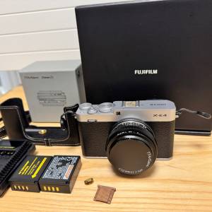 超新淨 富士Fujifilm X-E4 xe4 銀色APSC 無反相機 連 TTArtisan 25mm F2  X mount ...