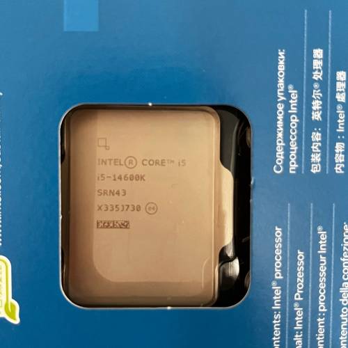 Intel i5 14600k cpu 盒裝