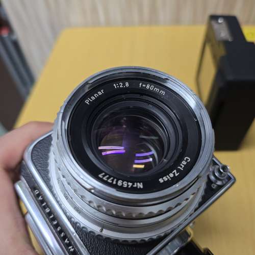Hasselblad 500c + c80 2.8 + a16 back+ nons instax back