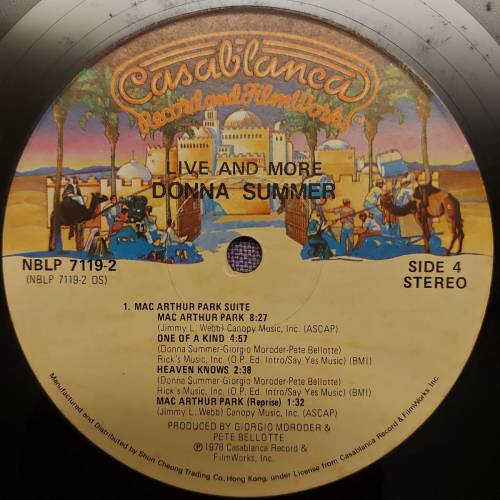 💥黑膠唱片💥Donna Summer - Live And More (1978 Hong Kong)(2LP)