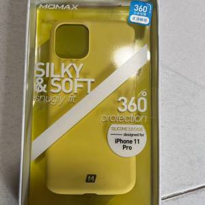 全新Momax iPhone 11 case yellow 黃色 PVC 氣囊防摔 鏡頭全包 anti fall impact