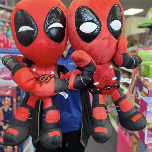 代購賣$300+ 超罕大size 歐美全新正版Marvel deadpool 死侍公仔 70 cm 特別版比心...