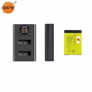 DSTE NB-13L Lithium-Ion Battery Pack With LCD Display USB-C Dual Charger 代用...