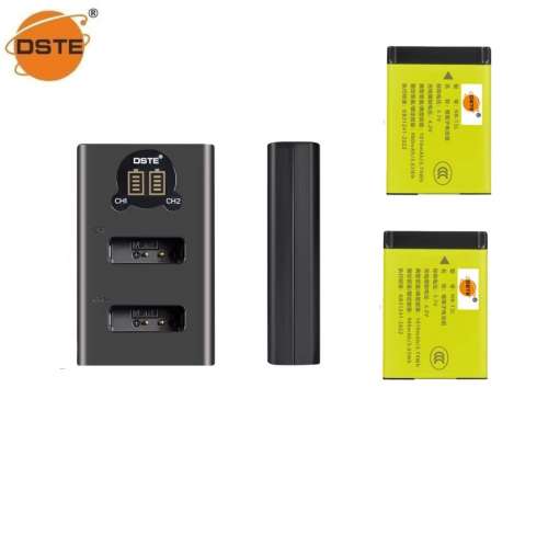 DSTE NB-13L Lithium-Ion Battery Pack With LCD Display USB-C Dual Charger 代用...