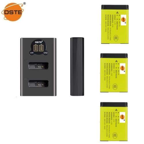DSTE NB-13L Lithium-Ion Battery Pack With LCD Display USB-C Dual Charger 代用...