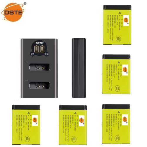 DSTE NB-13L Lithium-Ion Battery Pack With LCD Display USB-C Dual Charger 代用...
