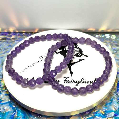 清貨特價-切面薰衣草紫水晶手鏈 Amethyst Bracelet