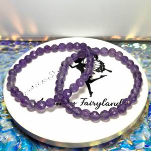 清貨特價-切面薰衣草紫水晶手鏈 Amethyst Bracelet