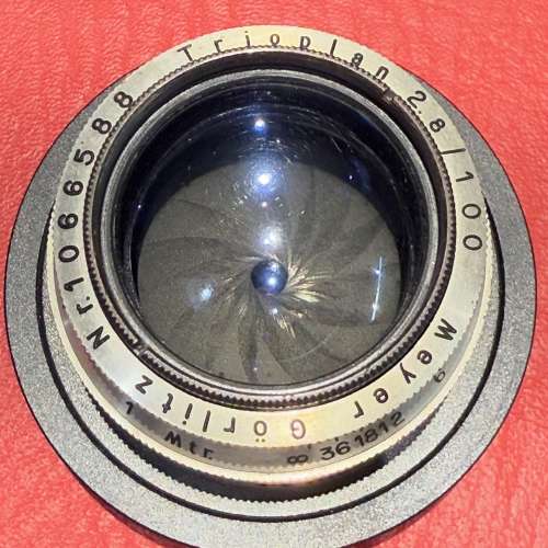 Meyer Gorlitz Heavy early version Trioplan 10cm f2.8 Coated Lens Hasselblad V
