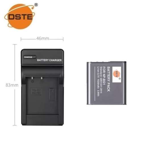 DSTE NP-FG1 / NP-BG1 Lithium-Ion Battery Pack  With AC Travel Charger 電池連充...