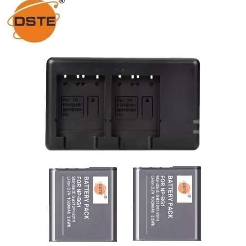 DSTE NP-FG1 / NP-BG1 Lithium-Ion Battery Pack With Dual USB Charger 電池連充電機