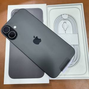 全新未用過 iPhone 16 Plus 256GB 黑色 香港行貨 蘋果保養到2026年3月10日 電池100%...