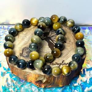 清貨特價-黃藍虎眼石手鏈 Tiger Eye Stone Bracelet