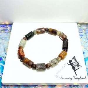 清貨特價-四季幽靈圓柱手鏈 Cylinder Shaped Mixed Phantom Quartz Bracelet