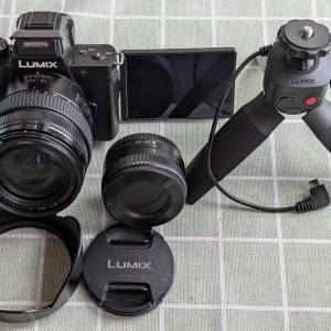 Panasonic Lumix G100+14-140 ll + 12-32 vlog 三腳架