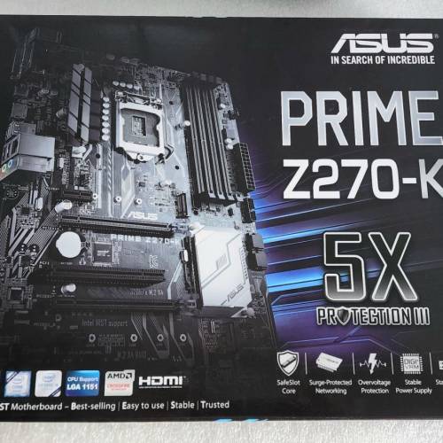 Asus PRIME Z270-K 全新底板 主板 主機板 Intel 6~7代 DDR4