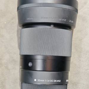 Sigma 30/1.4 DC DN Contemporary for Canon EFM 適馬 30mm to 佳能 EOS M 30
