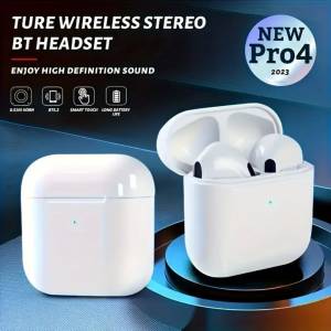 pro 4 TWS Wireless earphones v5.3 EDR waterproof earphones with microphone