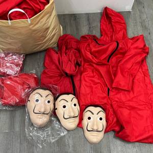 物資處理 - 紙房子 Money Heist 服飾 + 面具 (12套)