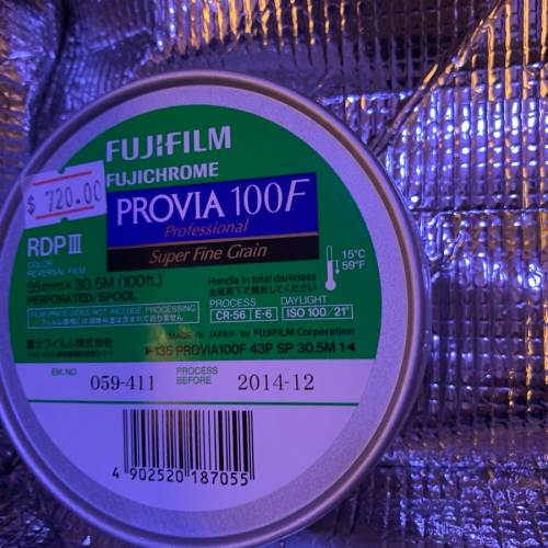 放售 停產 bulk film 菲林 原盒 RXP 100F / RDP III / Portra 160 NC / Tmax 400 /...