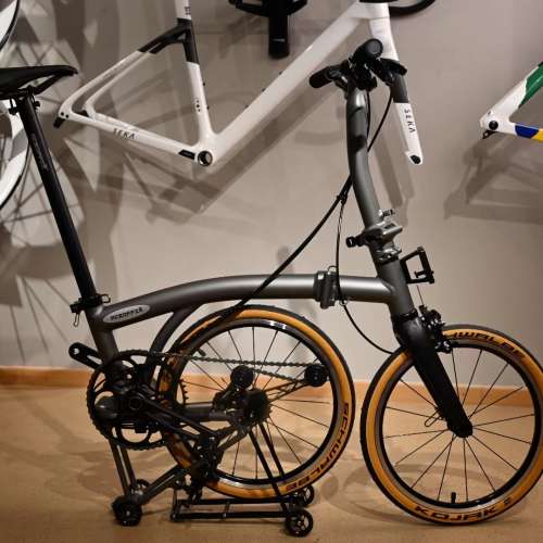 2025 最新款超輕版 ACEOFFIX C5 5速 啞黑色碳前叉鋁合金折叠車