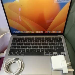 98%New MacBook Air 13吋 2022年 M2 8+256SSD 太空灰色 香港行貨 蘋果保養到2024年...