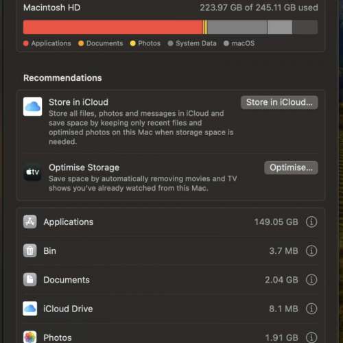 98新 MacBook Pro (13-inch, M1, 2020) M1 8GB Ram + 256GB Rom