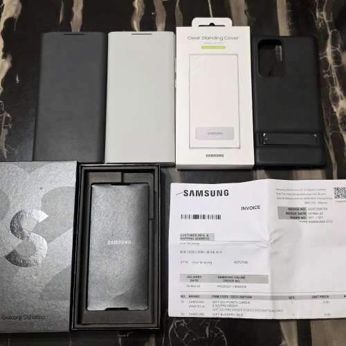 [歡迎議價、價高者得] (自用1TB+香港行貨) Samsung 三星 黑色 Galaxy S22 Ultra 5G...
