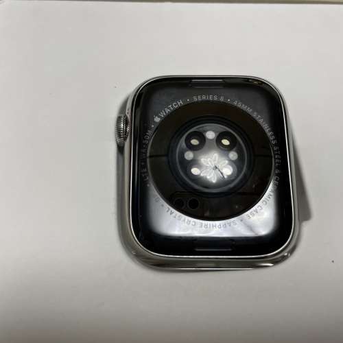 Apple Watch 8 45mm LTE 不鏽鋼銀色，剛換全新錶，有保養