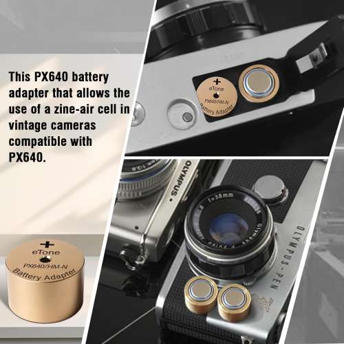 ETONE PX640 HM-N Battery Converter Adapter For Canon Olympus Fuji Film Cameras