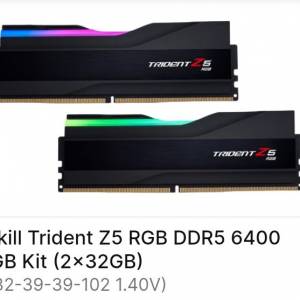 G.Skill Trident Z5 RGB DDR5 6400
64GB Kit (2x32GB)