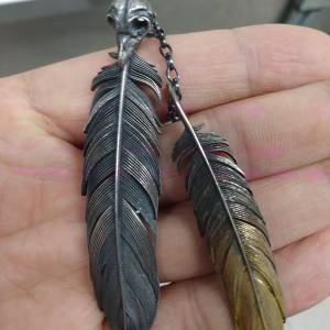 Metalwork羽毛頸鏈飾