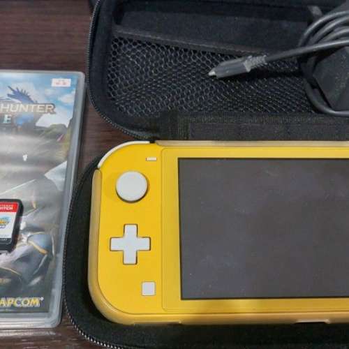Nintendo Switch lite 64gb sdcard + mhr ,kirby..