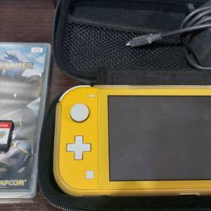 Nintendo Switch lite 64gb sdcard + mhr ,kirby..