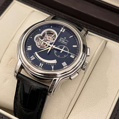 Full Set- 真力時 Zenith XXT Open  Steel Chronomaster 連全新原廠手錶帶及原裝盒