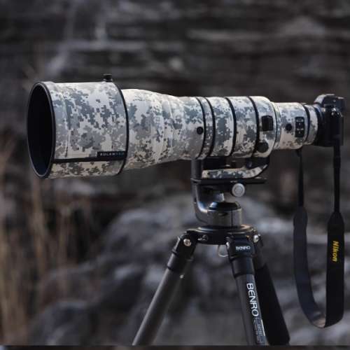 ROLANPRO Lens Camouflage Coat For Nikon Nikkor Z 600mm f/4 - Gray Camouflage
