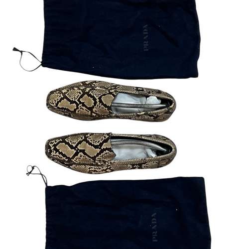 停產罕有- Prada 復古男裝 Roccia 真蟒蛇皮鞋